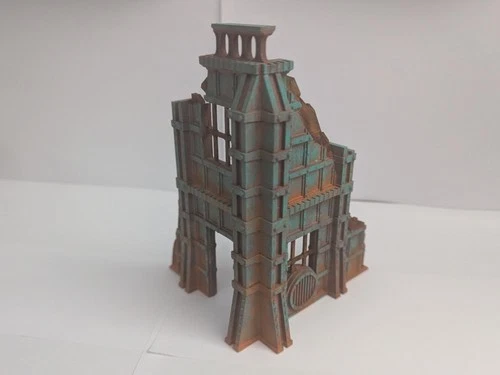 Tall Factory Ruin Corner