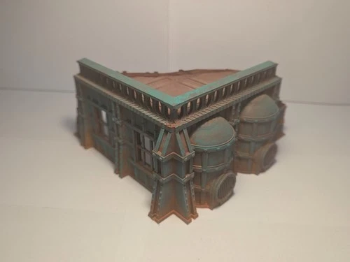 Factory Corner with Storage Tanks