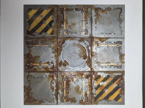 Sci-Fi Industrial Floor Tiles
