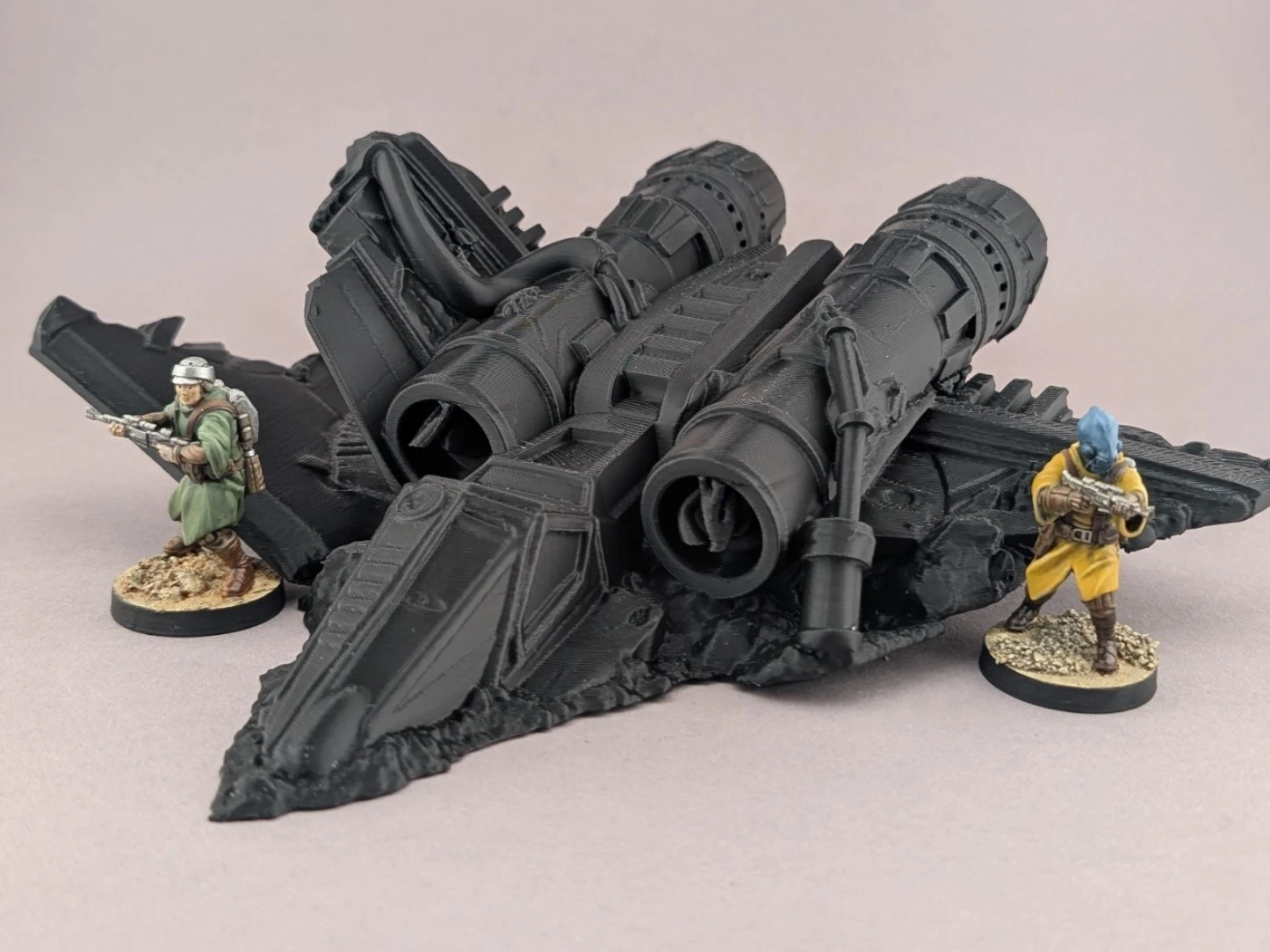 Ruined Starship Terrain