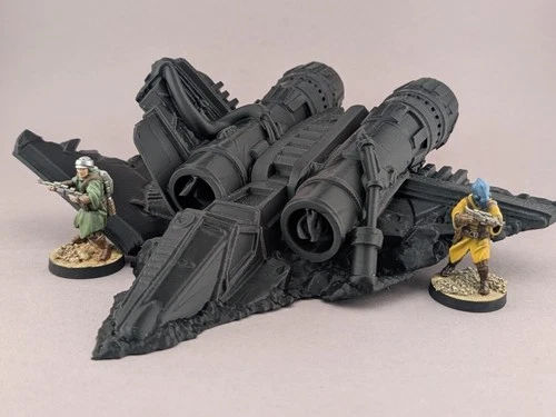 Ruined Starship Terrain