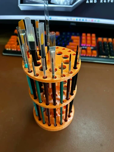 30-Hole Brush Holder for Hobby & Modelling